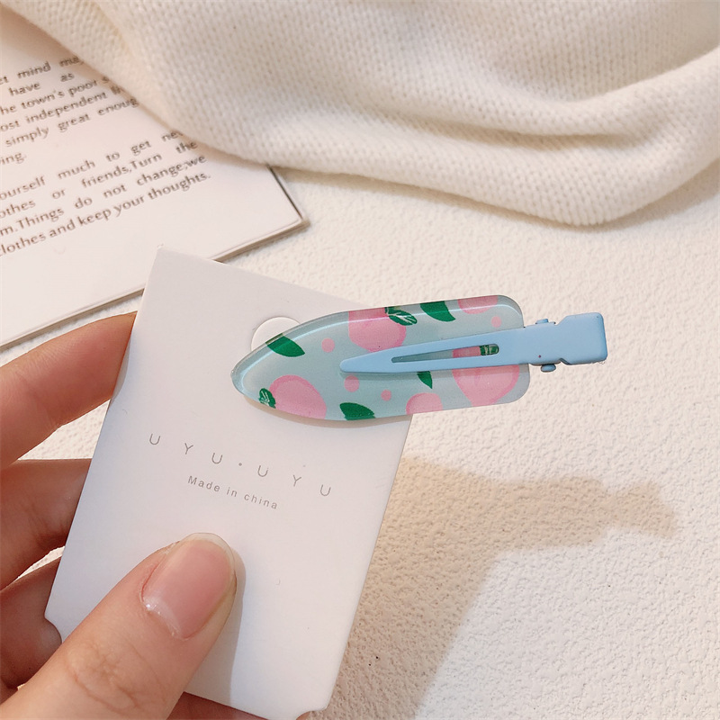 Un par de impresión de arco para niñas pinzas de cabello sin marcas de dibujos animados para mujeres adorables pinzas de cabello para el cabello de bordas rotas image 21