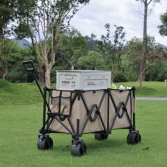 超大型キャンプ車屋外折り畳みトロリーピクニックキャンプ手引き車集結型携帯テントトレーラーキャンプ車