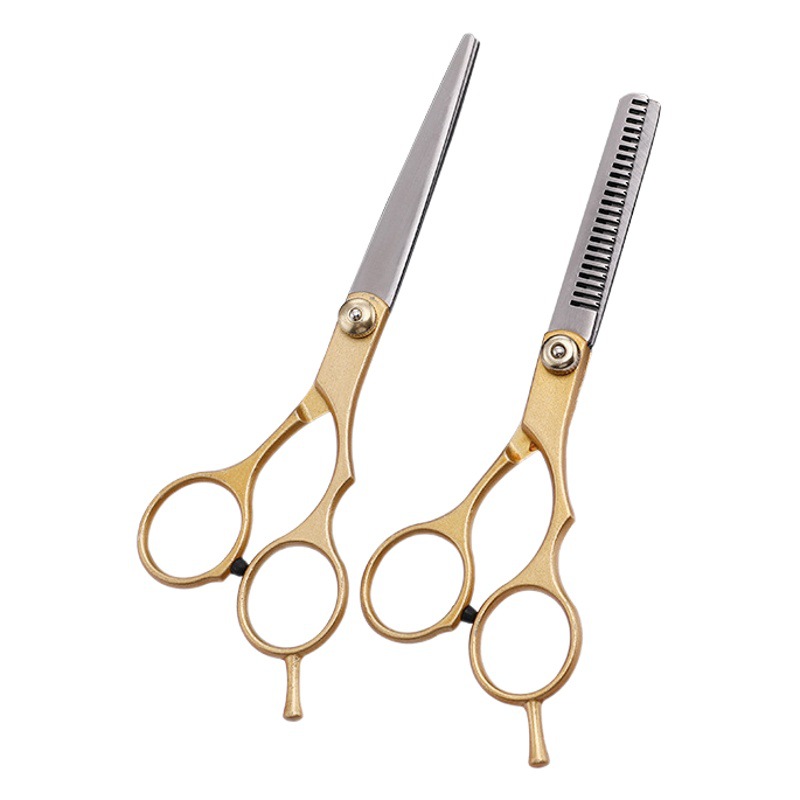 Suministro directo de fábrica Tijeras divididas de oro Tijeras de peluquería Tijeras en stock