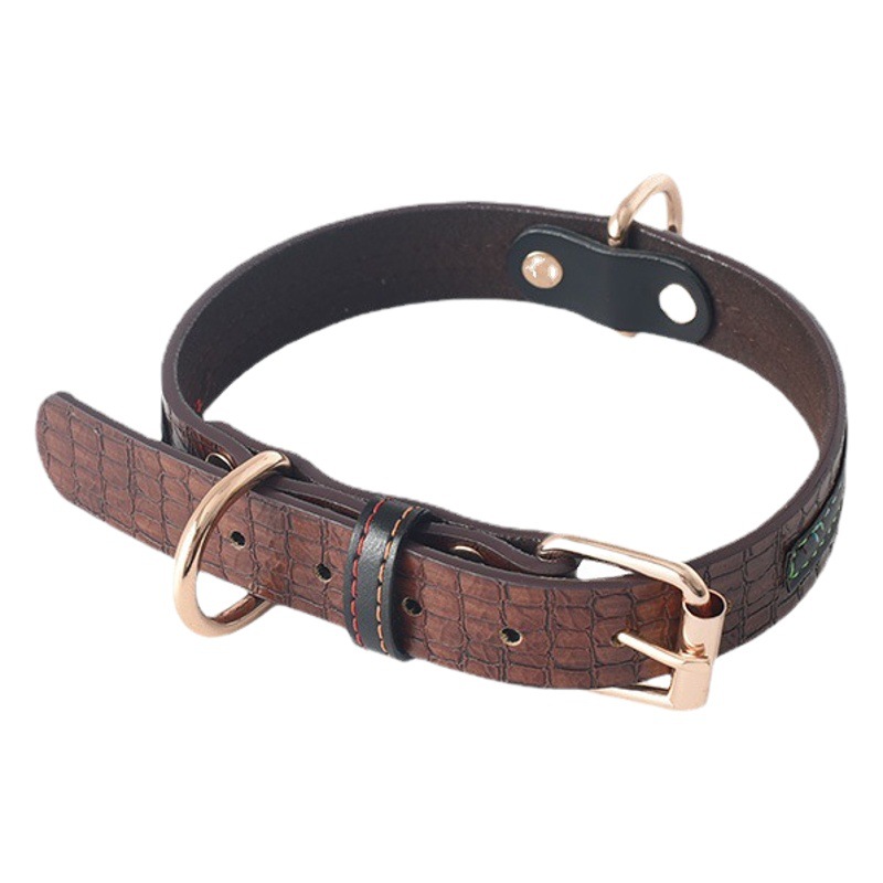 Correa para mascotas perro tracción pu cuero collar perro cuerda perro cadena mascotas suministros en stock al por mayor