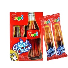 印尼進口Yupi優皮大可樂瓶大熱狗造型軟糖32g果味橡皮糖糖Q彈零食