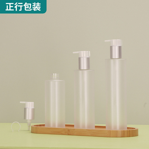 Factory 100ml-300ml PET transparent pump lotion bottles, shampoo bath liquid bottles, and filling bottles