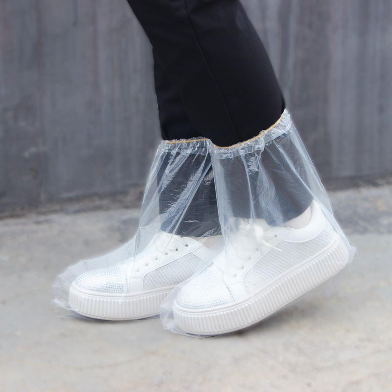 Cubierta de zapatos impermeable desechable de dibujos animados para niños, botas de lluvia en días lluviosos, impermeable al aire libre, antideslizante, cubierta de zapatos gruesa a prueba de arena