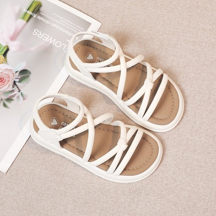 Sandales Pour Filles Style Romain À Semelle Souple Confortables_voghion.com