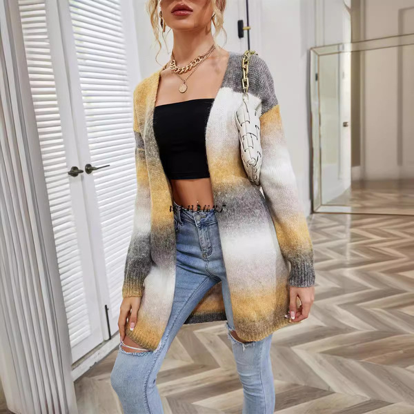 winter rainbow sweater