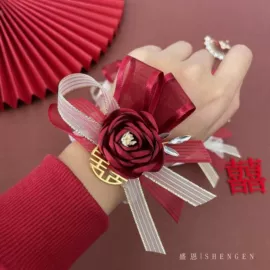 仿真花;婚礼胸花;仿真枝叶和树