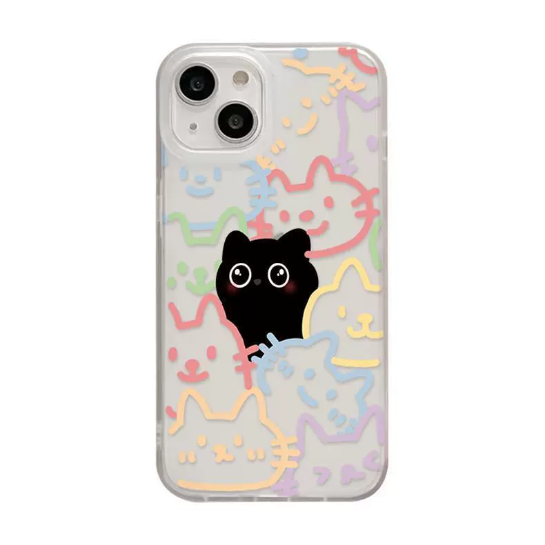 Яблоко, совместимый чехол для телефона, мультфильм iPhone 15, iphone, 14/13, 12promax