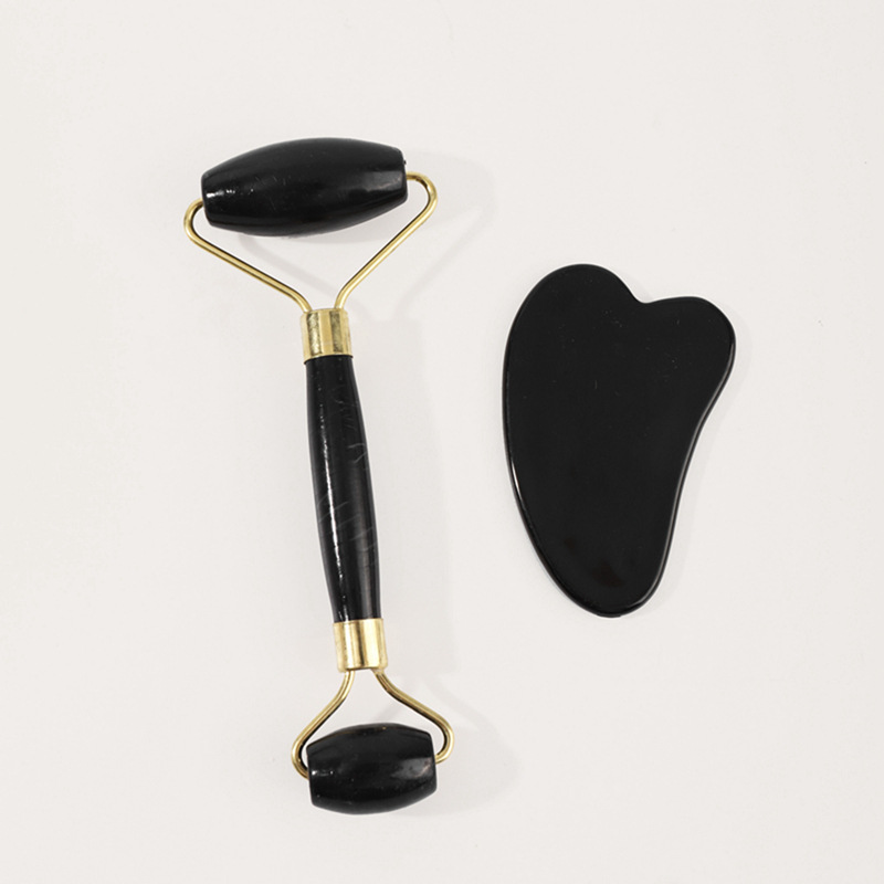 玉石滚轮按摩器 刮痧板 脸部按摩器