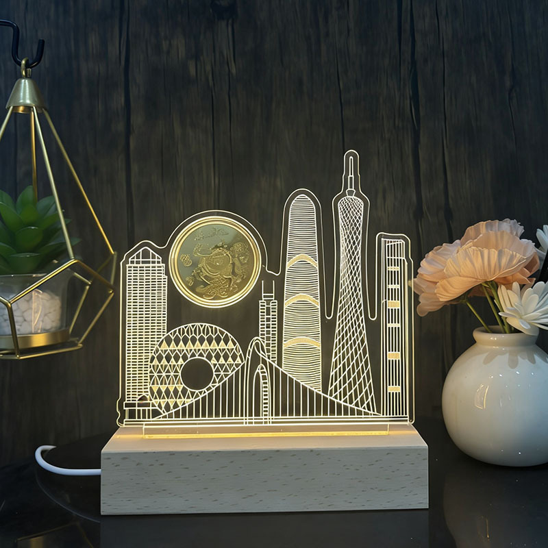 Inlaid Commemorative Gold Coin 3D Solid Wood Night Light Corporate Building Gift Anniversary Souvenir School Cultural and Creative Small Desk Lamp Inlaid Commemorative Gold Coin 3D Solid Wood Night Light Corporate Building Gift Anniversary Souvenir School Cultural and Creative Small Desk Lamp