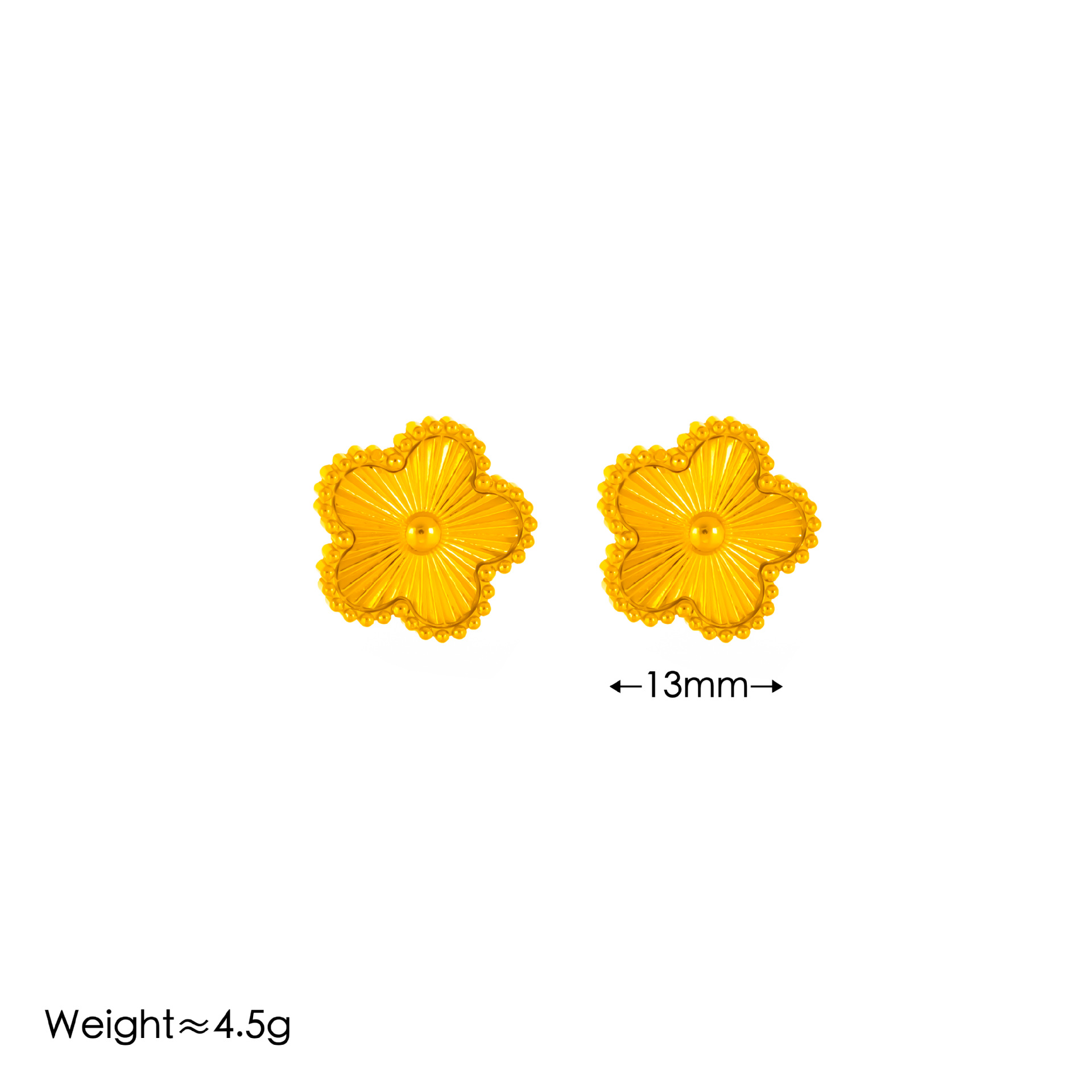 Simple elegante traje de la joyería de La Flor de cinco hojas trébol láser titanio acero ciruela flor moda todo partido en línea rojo joyería de moda