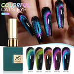 AS新款猫眼胶双光猫眼高级百搭炫彩爆闪双光猫眼甲油胶美甲店专用