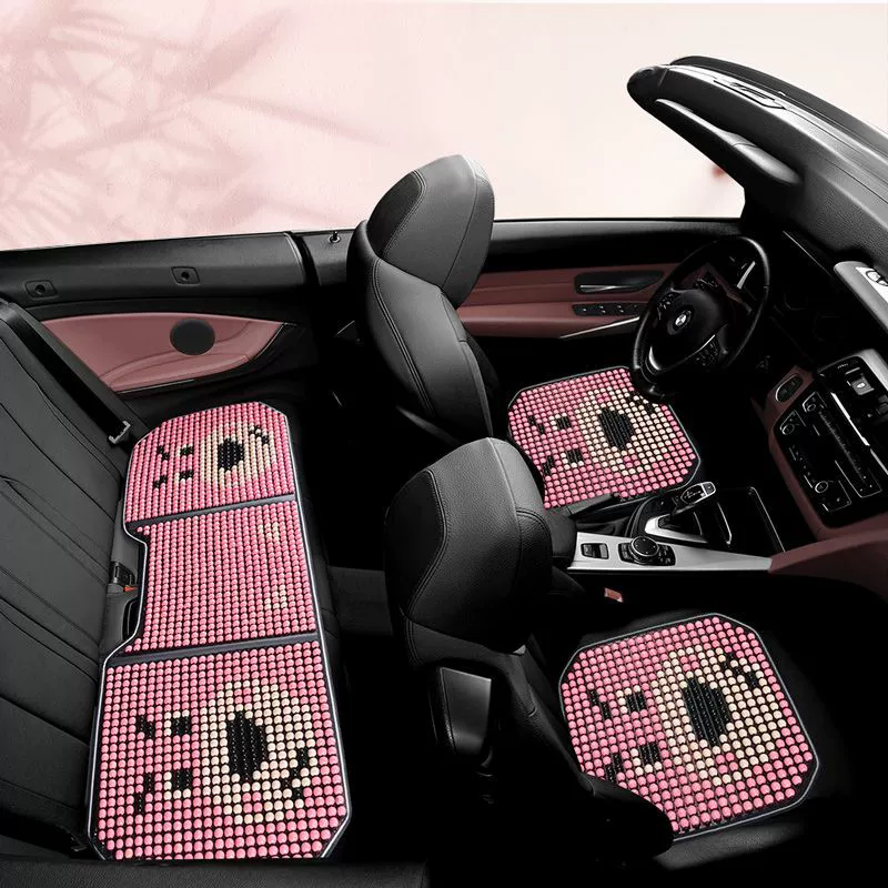 Автомобильная подушка Летняя подушка сиденья Деревянные бусы Дышащие женские моноклитки Летние универсальные автомобильные подставки Прохладные бусы