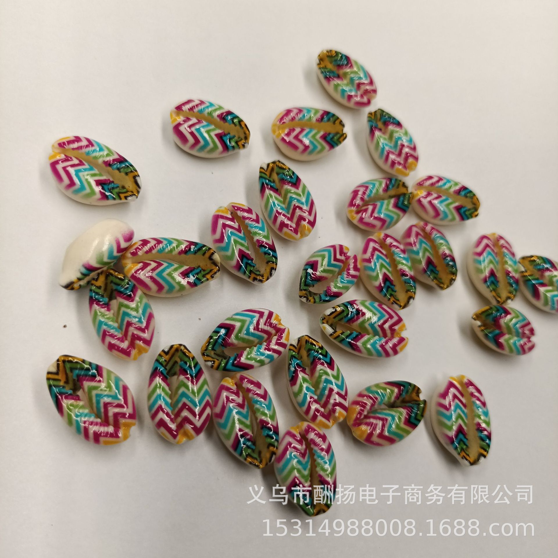 New rose blue and green wavy pattern, 1 piece
