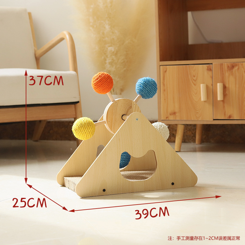 Venta directa Placa de agarre para gatos Bola de sisal corrugada, garras de molienda, rueda de la fortuna, juguetes para gatos, venta caliente transfronteriza al por mayor