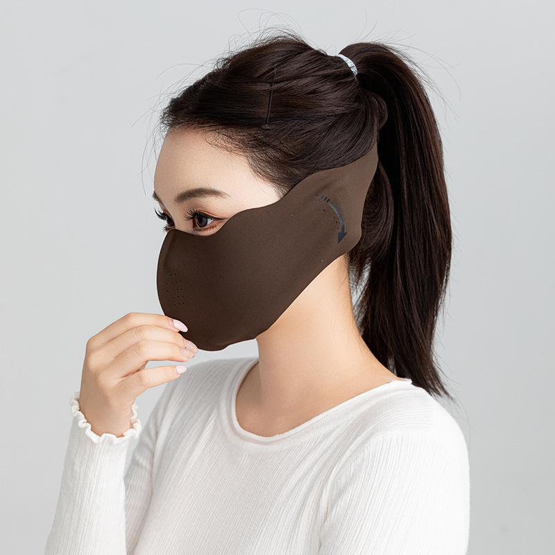秋冬季新款女二合一护耳保暖面罩戴眼镜不起雾防风防寒透气孔口罩|undefined