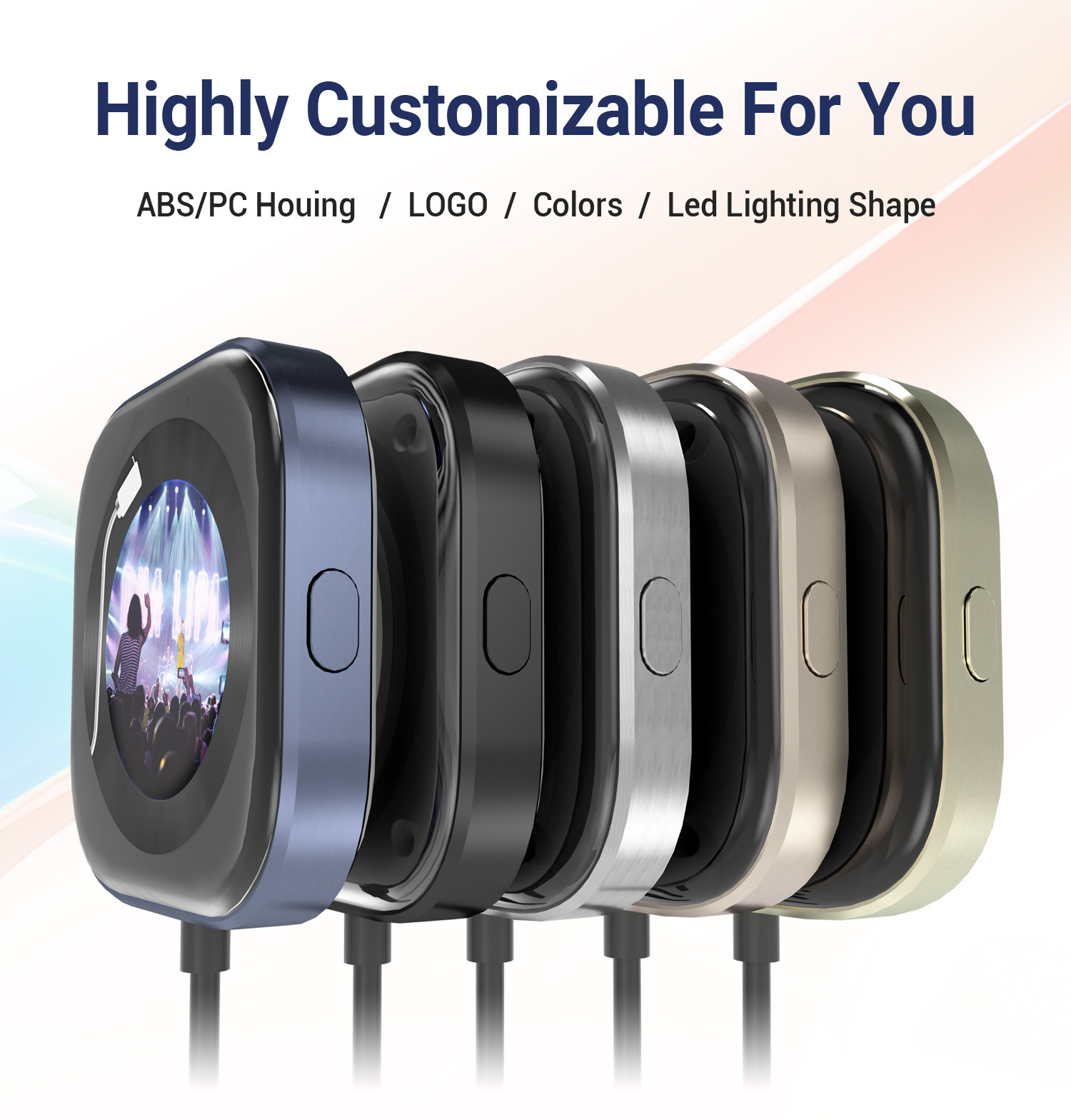 New Model with Screen, Wired to Wireless Carplay Portable Adapter for Apple Screen Projection