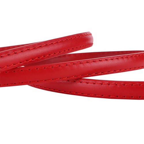 Genuine leather slim women's versatile decorative belt for suits, dresses, and sweaters, top-layer cowhide two-sided women's small belt