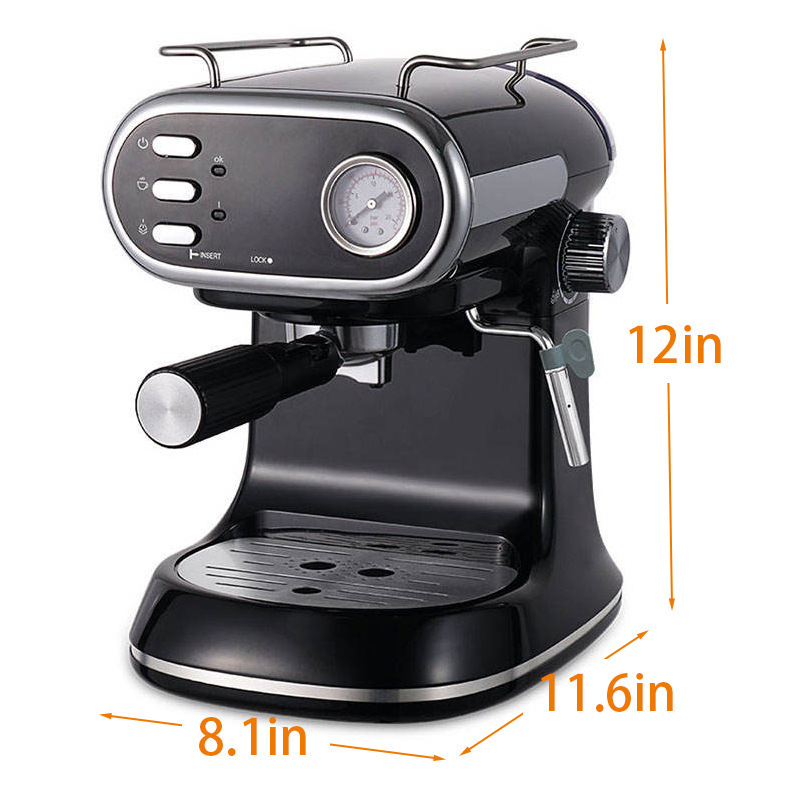 Europea transfronteriza hogar pequeña semiautomática de alta presión de vapor de espuma de leche máquina de café italiano
