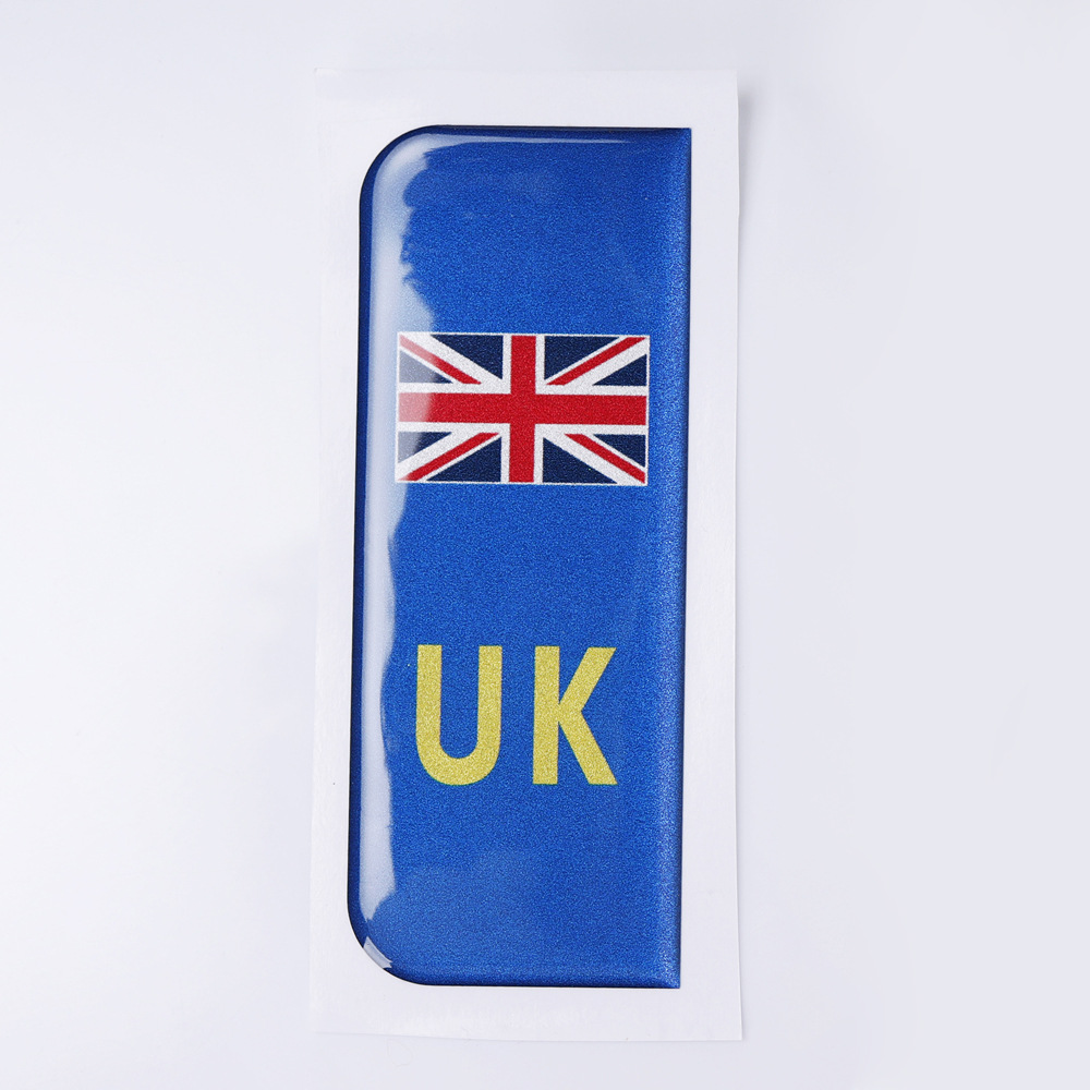 UK UK matrículas de automóviles pegatinas para conducir en Europa de calidad vinilo pegatinas 3D estereoscópicas UK pegatinas de automóviles image 10