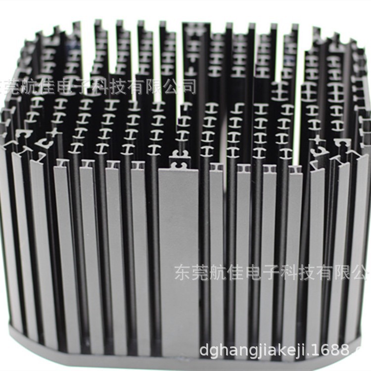 LED大功率冷锻散热器批发定 制 100-200W投影灯/舞台灯专用散热器
