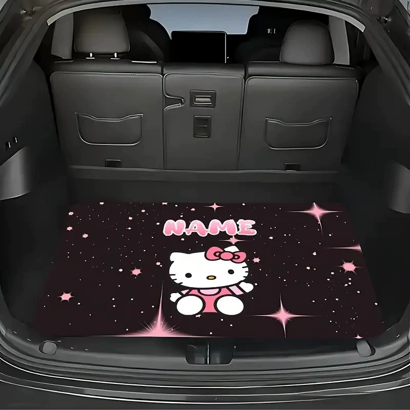 Hello Kitty, милый универсальный нескользящий износостойкий коврик в багажник на все сезоны