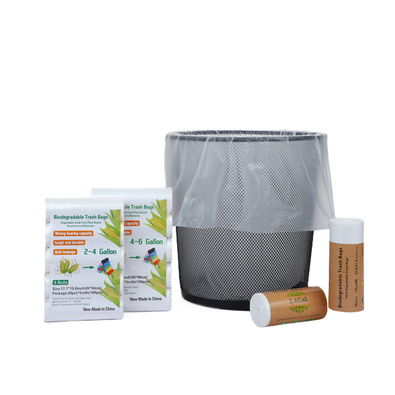 Biodegradable household garbage bag breakpoint universal thickened extra large starch-based cleaning storage garbage bag in stock Biodegradable household garbage bag breakpoint universal thickened extra large starch-based cleaning storage garbage bag in stock