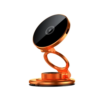 Cup Anti-shake Special Vacuum – Car phone holder - upgraded-version-bronze-orange-wireless-charger