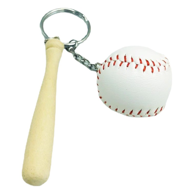 Mini simulación grande béisbol 2 piezas traje llavero colgante deportes adornos regalos de recuerdo transfronterizos