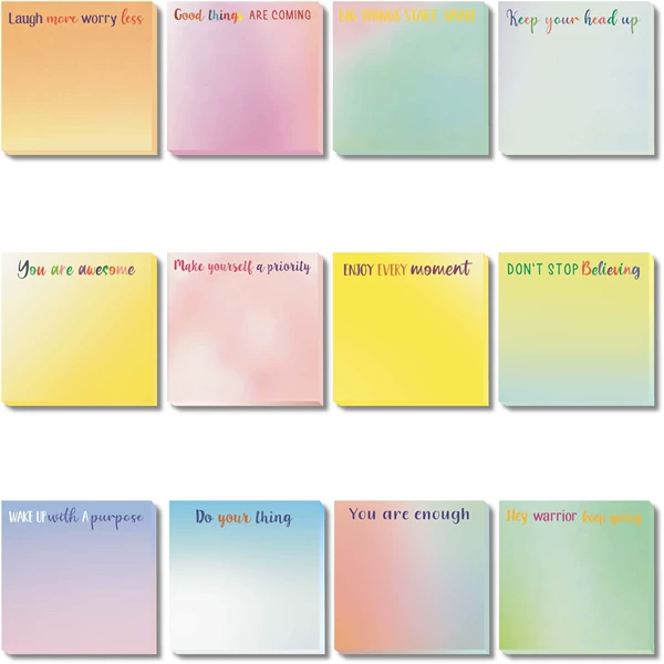 Note, 12 colors, gradient