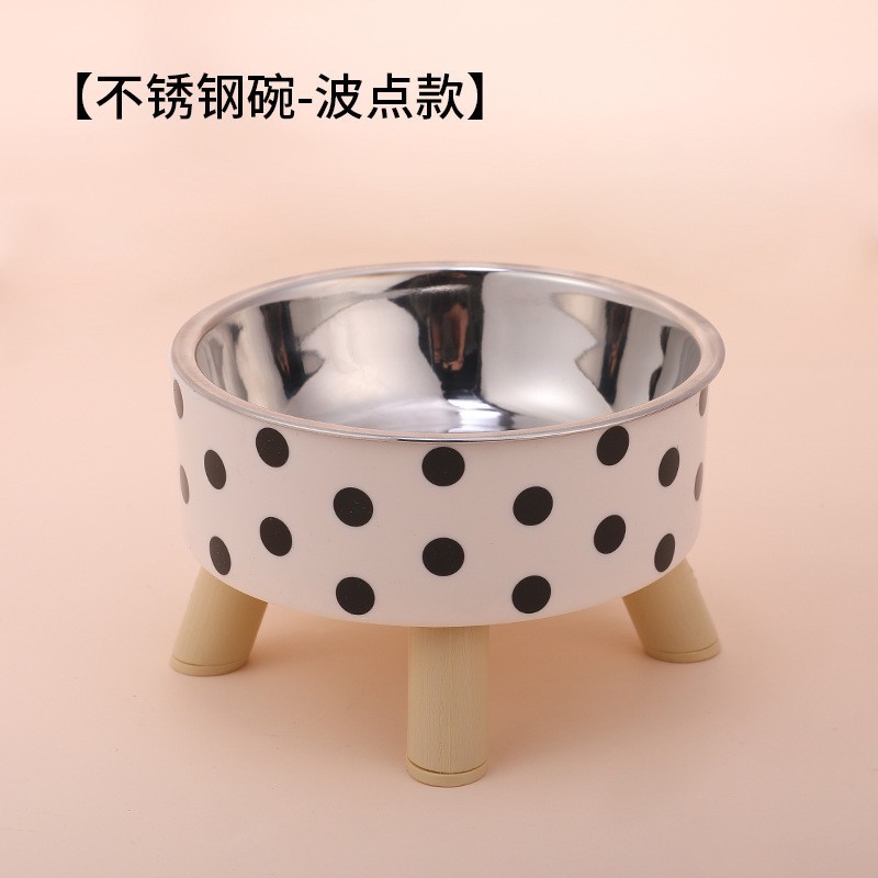 オリジナル猫ボウル転倒防止鉄製ハイフットダブルボウル猫ウォーターディスペンサーペットボウルフィーダーペット用品卸売|undefined