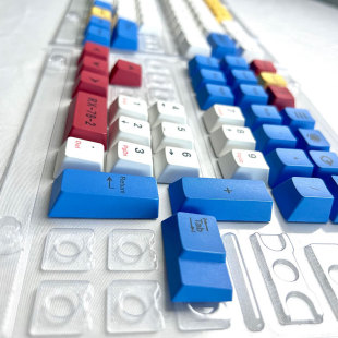 Gundam sublimation original height PBT material cross mechanical shaft blank material keycap fit mechanical keyboard