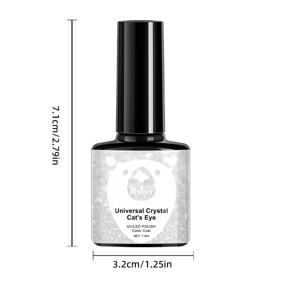 Esmalte de uñas efecto ojo de gato cristalino, colores de moda 2023 para salones de uñas, de larga duración y brillante, éxito de ventas transfronterizo.