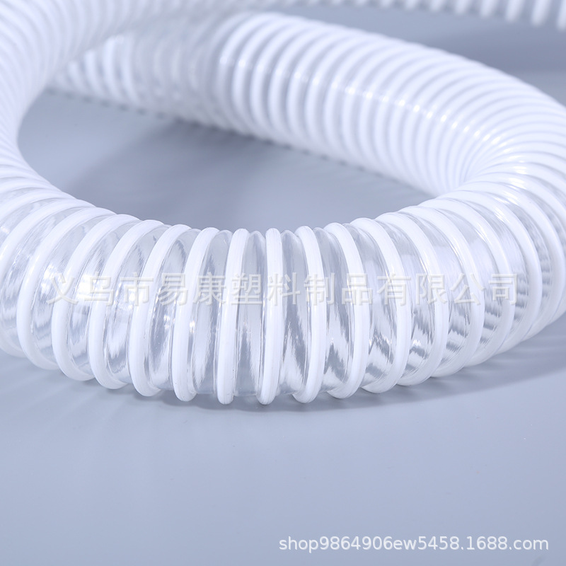 厂家供应pvc塑料阻燃缠绕管 加筋塑料阻燃电缆缠绕线pvc管