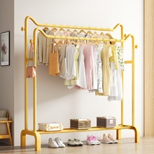 猫耳晾衣架家用落地卧室挂衣服晾衣杆简易室内宿舍移动晾晒衣帽架