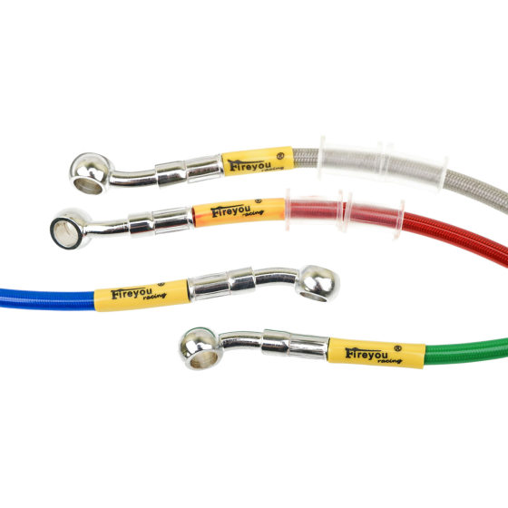 Motorcycle brake hose joint color 28-28 braided hose aluminum alloy M10 universal throat modification accessories