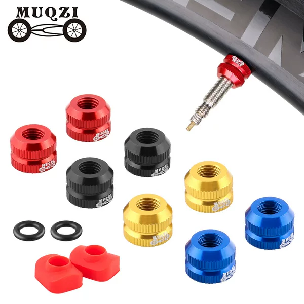 MUQZI bicycle valve nut, suitable for mountain bikes, road bikes, and fixed-gear bikes; vacuum tire valve cap; inner tube valve accessories