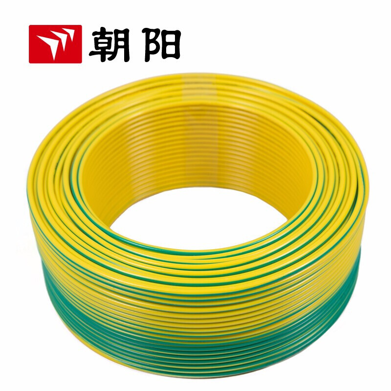 Chaoyang cable ZB-BV 4 cuadrados cable ignífugo estándar nacional cable de núcleo único cable de aire acondicionado de cobre de 100 metros bicolor image 5
