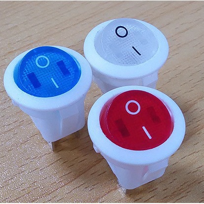 诚信厂家供应圆形带灯蒸脸器船型开关 雾化机船型开关