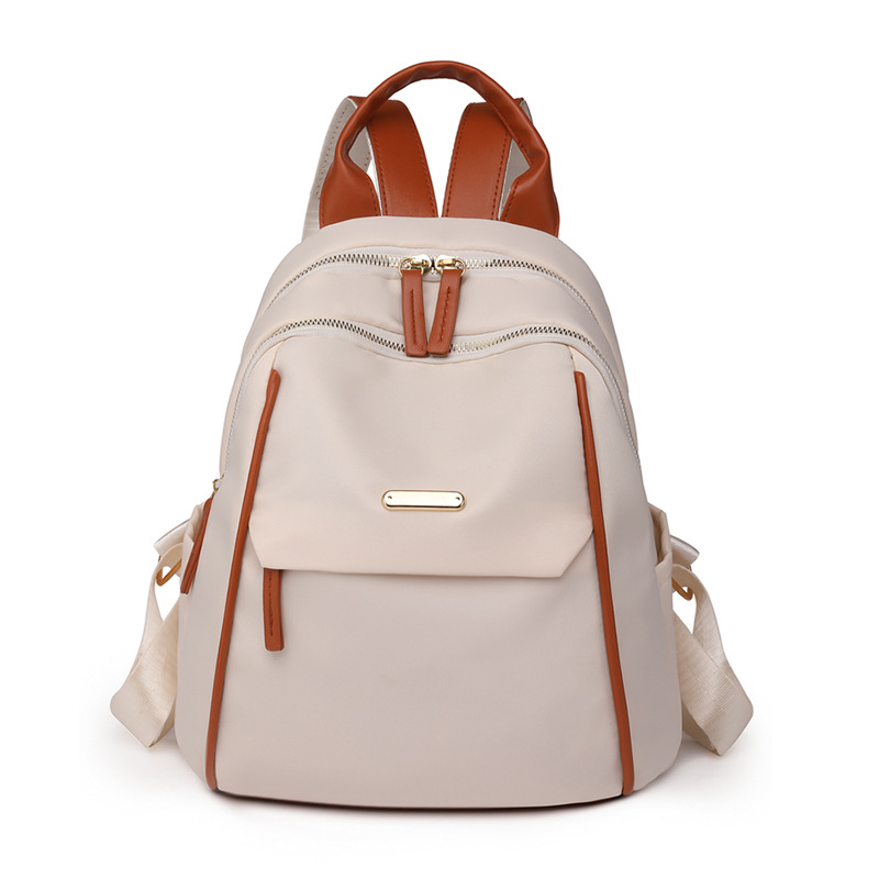 Mochila ligera de viaje para mujer 2024 nueva moda en contraste color Oxford tela pequeña mochila para mujer mochila al por mayor