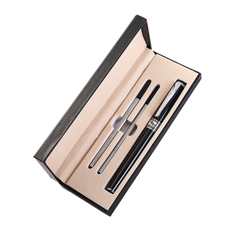 Bolígrafo de firma de metal rojo Guofeng caja de regalo de negocios conjunto de publicidad de alta calidad bolígrafo de impresión de logotipo bolígrafo neutro