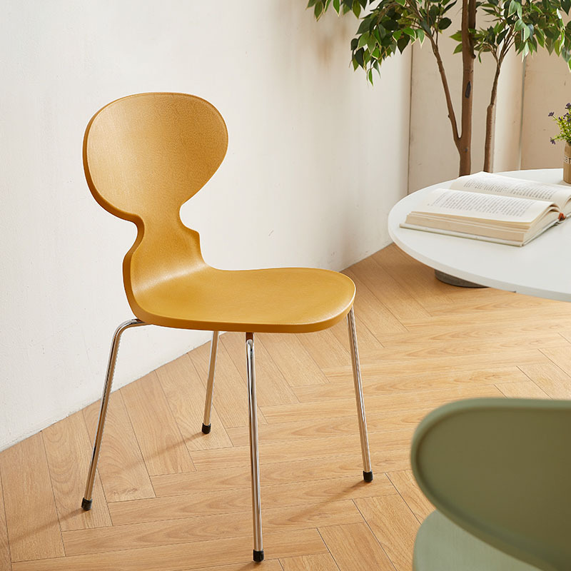 蚂蚁椅子北欧加厚塑料靠背椅设计师家用轻奢简约餐椅咖啡厅洽谈椅