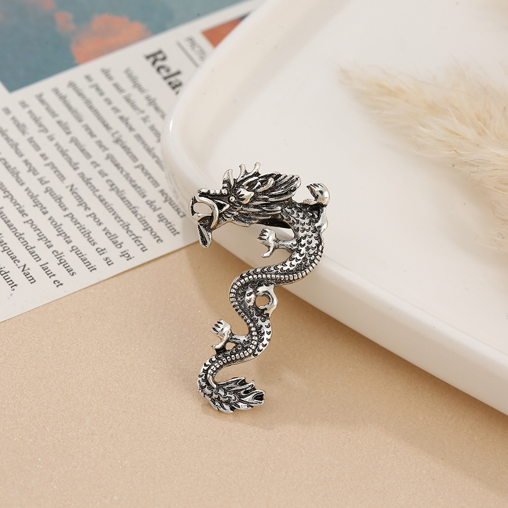 Animal Pattern Chinoiserie Pin Animal Alloy Enamel Unisex Brooches