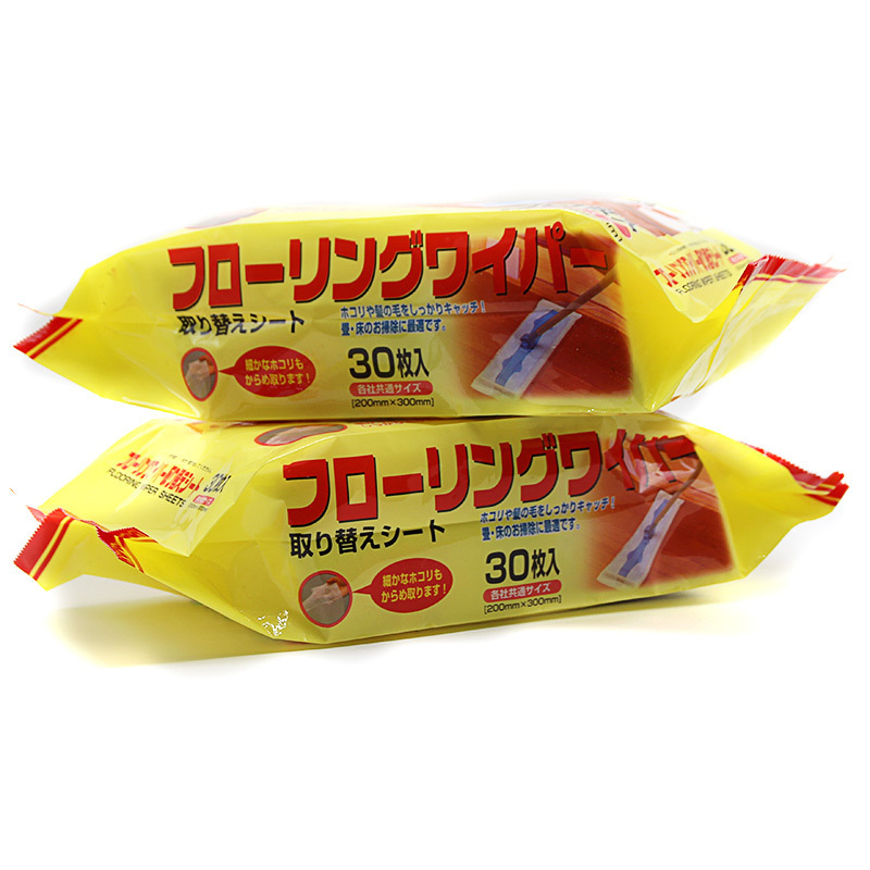 30 sheets of Japanese static dust removal paper, one-time use dust-free paper vacuum cleaner vacuum paper floor cleaning mop dust stick cloth