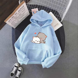 Sudadera con capucha para mujer, ropa de estética Kawaii co