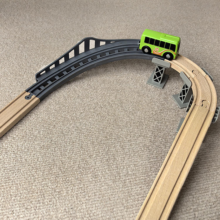 Wooden Train Bulk Track Accessories Curved Track Series Track Scene Educational Toys