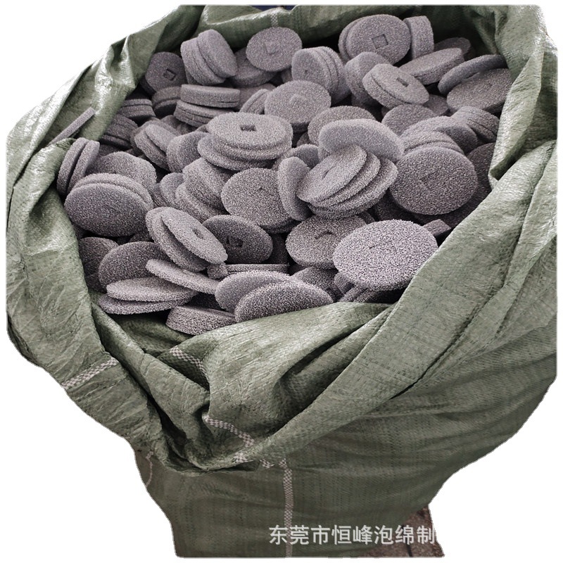 光触媒活性炭填料海绵 空气灰尘异味过滤 材料批发圆孔过滤片制品