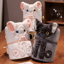 德文卷毛绒卷毯办公室午休毯午睡毯法兰绒毯公司礼品毛毯送客户选