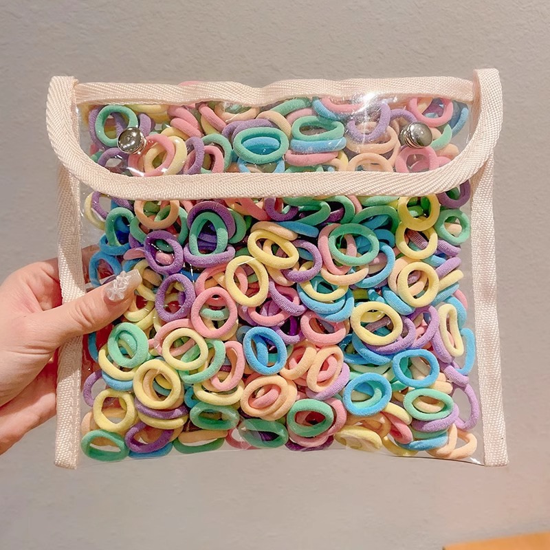 2025 nuevo elástico para niños no daña cabello de cabello de cabello de cabello de alta elasticidad para niñas anillo de cabello de bebé