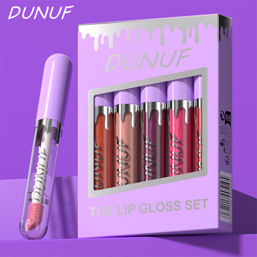 Check out DUNUF 5-tube Moisturizing, hydrating, glossy and easy-to-color lip gloss! Link Disclaimer - Foreign Trade undefined