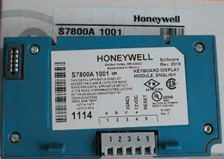 Honeywell/霍尼韦尔控制面板S7800A1001锅炉燃烧控制器